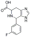 4-(3-FLUORO-PHENYL)-4,5,6,7-TETRAHYDRO-3H-IMIDAZO[4,5-C]PYRIDINE-6-CARBOXYLIC ACID 结构式