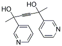 3-HEXYNE-2,5-DIOL, 2,5-DI(3-PYRIDINYL)- 结构式