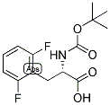 (S)-2-TERT-BUTOXYCARBONYLAMINO-3-(2,6-DIFLUORO-PHENYL)-PROPIONIC ACID 结构式