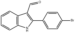 2-(4-BROMOPHENYL)-1H-INDOLE-3-CARBALDEHYDE 结构式