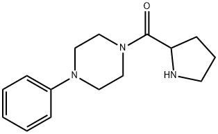 (4-PHENYL-PIPERAZIN-1-YL)-PYRROLIDIN-2-YL-METHANONE 结构式