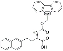 (R)-2-(9H-FLUOREN-9-YLMETHOXYCARBONYLAMINO)-4-NAPHTHALEN-2-YL-BUTYRIC ACID 结构式