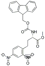 (S)-N-ALPHA-(9-FLUORENYLMETHYLOXYCARBONYL)-2,4-DINITRO-HOMO-PHENYLALANINE METHYL ESTER 结构式