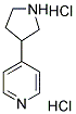 4-PYRROLIDIN-3-YLPYRIDINE DIHYDROCHLORIDE 结构式