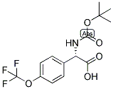 (S)-TERT-BUTOXYCARBONYLAMINO-(4-TRIFLUOROMETHOXY-PHENYL)-ACETIC ACID 结构式