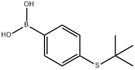 4-(叔丁基硫代)苯硼酸 结构式