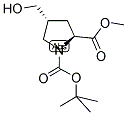 (S)-N-ALPHA-T-BUTYLOXYCARBONYL-TRANS-4-HYDROXYMETHYL-PROLINE METHYL ESTER 结构式