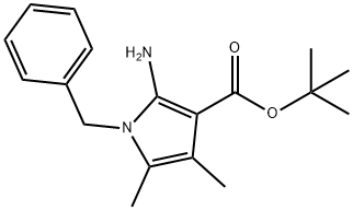1-BENZYL-2-AMINO-3-BOC-4,5-DIMETHYLPYRROLE 结构式