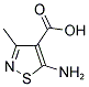 5-AMINO-3-METHYLISOTHIAZOLE-4-CARBOXYLIC ACID 结构式