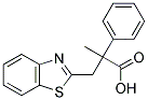 3-(1,3-苯并噻唑-2-基)-2-甲基-2-苯基丙酸 结构式