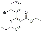 ETHYL-2-ETHYL-4-(2-BROMOPHENYL)-5-PYRIMIDINE CARBOXYLATE 结构式