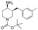 TERT-BUTYL CIS-4-AMINO-3-(3-METHYLBENZYL)PIPERIDINE-1-CARBOXYLATE 结构式