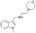 N-[(1-METHYL-1H-INDOL-3-YL)METHYL]-N-(2-MORPHOLIN-4-YLETHYL)AMINE 结构式