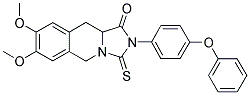 2-(4-PHENOXYPHENYL)-7,8-DIMETHOXY-3-THIOXO-2,3,10,10A-TETRAHYDROIMIDAZO[1,5-B]ISOQUINOLIN-1(5H)-ONE 结构式