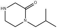 1-(2-甲基丙基)哌嗪-2-酮 结构式