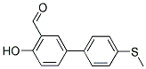 4-HYDROXY-4'-(METHYLSULFANYL)[1,1'-BIPHENYL]-3- CARBALDEHYDE 结构式
