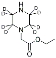 ETHYL 1-PIPERAZINE-D8 ACETATE 结构式