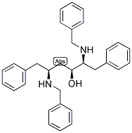 2S,3S,5S-2,5-DIBENZYLAMINO-3-HYDROXY-1,6-DIPHENYLHEXANE 结构式