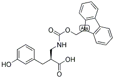 (S)-2-[(9H-FLUOREN-9-YLMETHOXYCARBONYLAMINO)-METHYL]-3-(3-HYDROXY-PHENYL)-PROPIONIC ACID 结构式