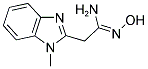(1Z)-N'-HYDROXY-2-(1-METHYL-1H-BENZIMIDAZOL-2-YL)ETHANIMIDAMIDE 结构式