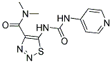 N,N-DIMETHYL-5-{[(PYRIDIN-4-YLAMINO)CARBONYL]AMINO}-1,2,3-THIADIAZOLE-4-CARBOXAMIDE 结构式