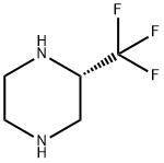 (S)-2-三氟甲基-哌嗪 结构式