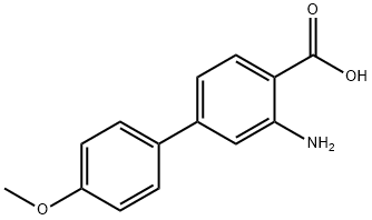 3-AMINO-4'-METHOXYBIPHENYL-4-CARBOXYLIC ACID 结构式