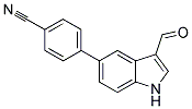 4-(3-FORMYL-1H-INDOL-5-YL)BENZONITRILE 结构式