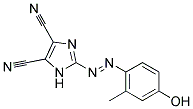 2-[(E)-(4-HYDROXY-2-METHYLPHENYL)DIAZENYL]-1H-IMIDAZOLE-4,5-DICARBONITRILE 结构式