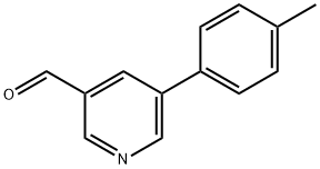 5-(4-甲基苯基)-3-吡啶甲醛 结构式