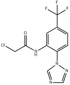 N-(2-(1H-1,2,4-三唑啉-1-基)-5-(三氟甲基)苯基)-2-氯乙酰胺 结构式