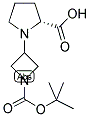 (R)-1-(1-TERT-BUTOXYCARBONYL-AZETIDIN-3-YL)-PYRROLIDINE-2-CARBOXYLIC ACID 结构式