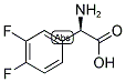 (R)-AMINO-(3,4-DIFLUORO-PHENYL)-ACETIC ACID 结构式