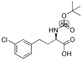 (R)-2-TERT-BUTOXYCARBONYLAMINO-4-(3-CHLORO-PHENYL)-BUTYRIC ACID 结构式