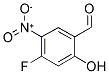 4-FLUORO-2-HYDROXY-5-NITRO-BENZALDEHYDE 结构式