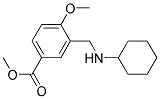 3-CYCLOHEXYLAMINOMETHYL-4-METHOXY-BENZOIC ACID METHYL ESTER 结构式