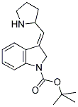 3-PYRROLIDIN-2-YLMETHYLENE-2,3-DIHYDRO-INDOLE-1-CARBOXYLIC ACID TERT-BUTYL ESTER 结构式