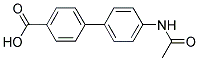 4'-(ACETYLAMINO)[1,1'-BIPHENYL]-4-CARBOXYLIC ACID 结构式
