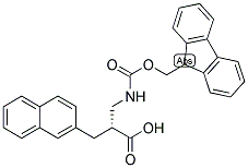 (R)-2-[(9H-FLUOREN-9-YLMETHOXYCARBONYLAMINO)-METHYL]-3-NAPHTHALEN-2-YL-PROPIONIC ACID 结构式