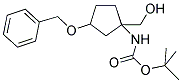 TERT-BUTYL 3-(BENZYLOXY)-1-(HYDROXYMETHYL)CYCLOPENTYLCARBAMATE 结构式