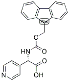 (S)-[(9H-FLUOREN-9-YLMETHOXYCARBONYLAMINO)]-PYRIDIN-4-YL-ACETIC ACID 结构式