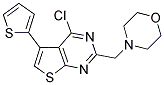 4-CHLORO-2-(MORPHOLIN-4-YLMETHYL)-5-THIEN-2-YLTHIENO[2,3-D]PYRIMIDINE 结构式