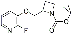 2-[[(2-FLUORO-3-PYRIDINYL)OXY]METHYL]-1-AZETIDINECARBOXYLIC ACID 1,1-DIMETHYLETHYL ESTER 结构式