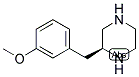 (S)-2-(3-METHOXY-BENZYL)-PIPERAZINE 结构式