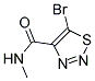 5-Bromo-N-methyl-1,2,3-thiadiazole-4-carboxamide 结构式