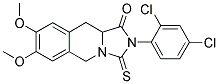 2-(2,4-DICHLOROPHENYL)-7,8-DIMETHOXY-3-THIOXO-2,3,10,10A-TETRAHYDROIMIDAZO[1,5-B]ISOQUINOLIN-1(5H)-ONE 结构式