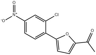 1-[5-(2-CHLORO-4-NITRO-PHENYL)-FURAN-2-YL]-ETHANONE 结构式