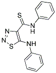 5-ANILINO-N-PHENYL-1,2,3-THIADIAZOLE-4-CARBOTHIOAMIDE 结构式