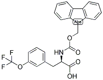 (R)-2-(9H-FLUOREN-9-YLMETHOXYCARBONYLAMINO)-3-(3-TRIFLUOROMETHOXY-PHENYL)-PROPIONIC ACID 结构式