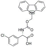 (S)-(3-CHLORO-PHENYL)-[(9H-FLUOREN-9-YLMETHOXYCARBONYLAMINO)]-ACETIC ACID 结构式